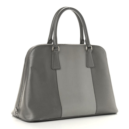 Prada Saffiano Lux Bi-Color Promenade Tote Marmo Argilla 3 of 12