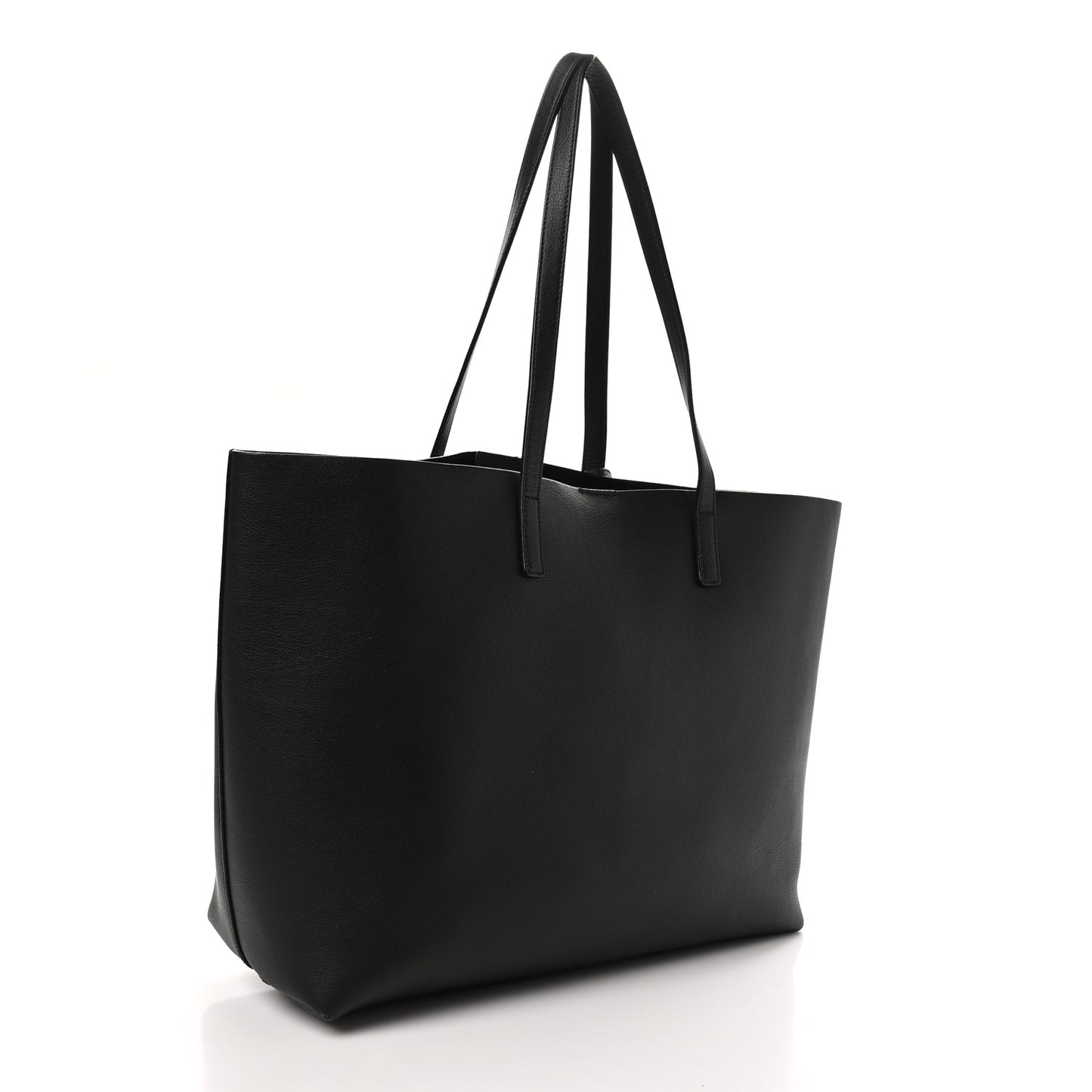Calfskin Large Shopping Tote Black