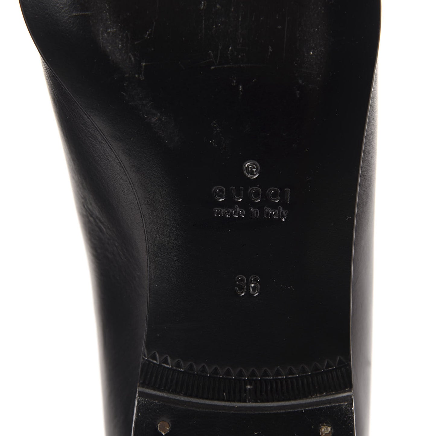 Calfskin Studded Lace Up Oxford 36 Black