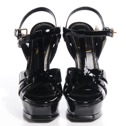 Saint Laurent Patent Tribute 105 Platform Sandals Black 35 2 of 6