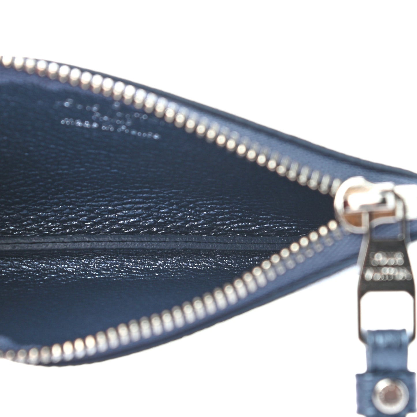 Metallic Empreinte Monogram Giant Key Pouch Navy Nacre