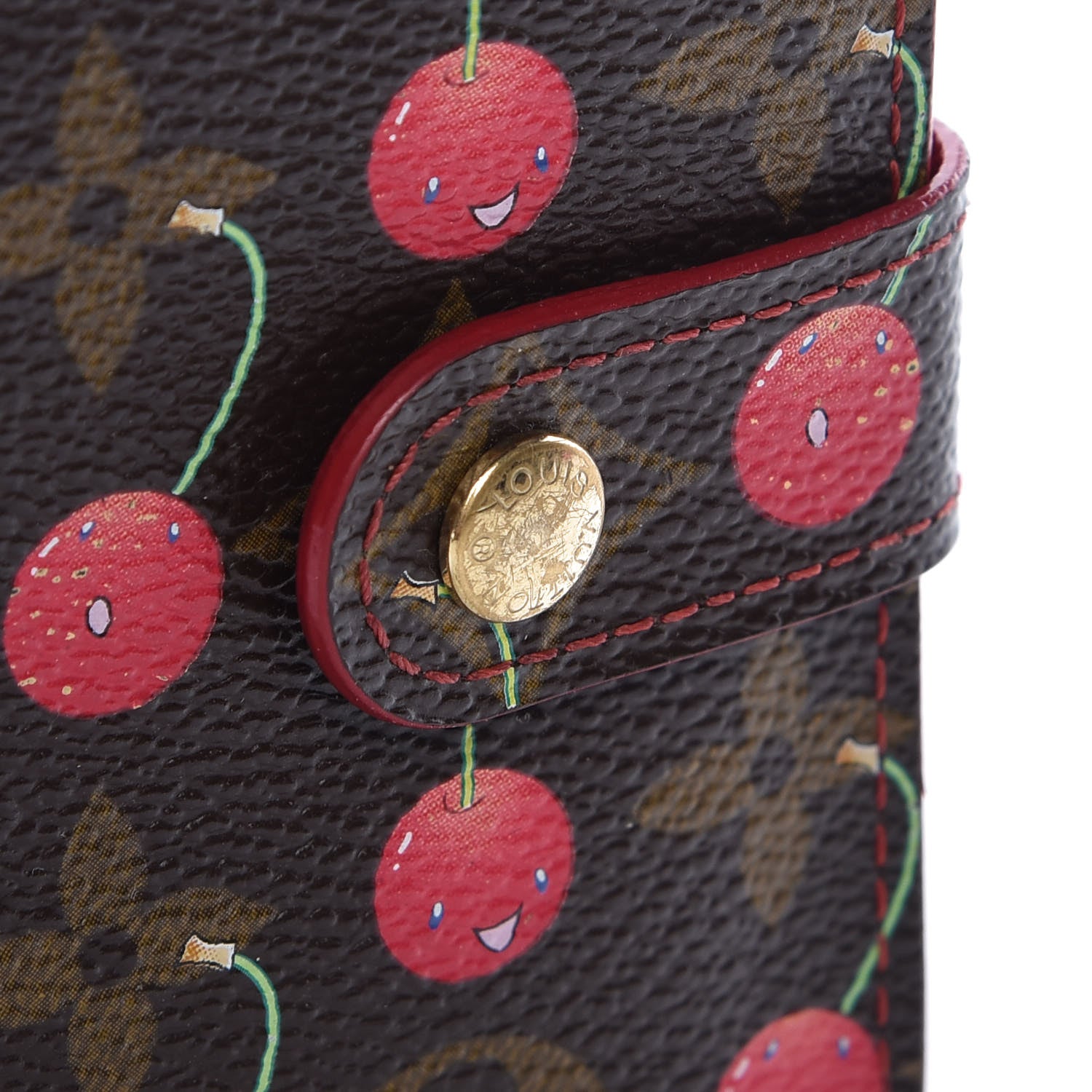 Louis Vuitton Monogram Cerises Compact Zippe Wallet 9 of 10