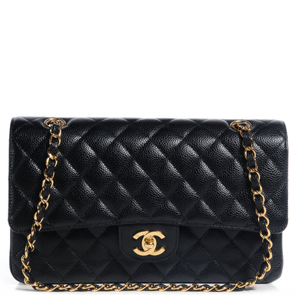 Chanel Caviar Quilted Medium Double Flap Black 1 of 11
