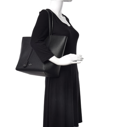 Louis Vuitton Calfskin Lockme Cabas Black 2 of 8