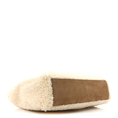 Telfar X UGG Suede Shearling Medium Shopping Bag Natural 4 of 10