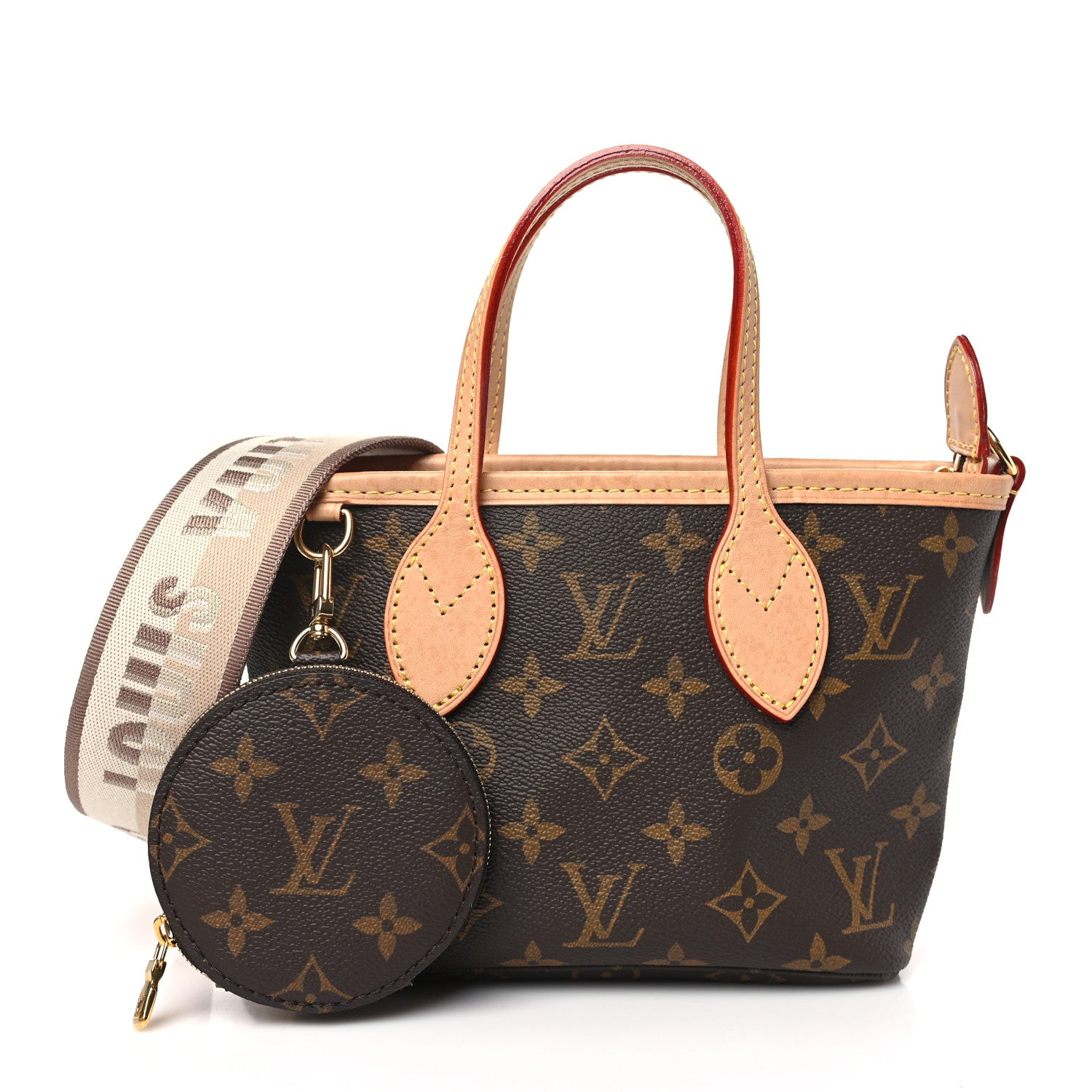 Louis Vuitton Monogram Neverfull BB Beige 1 of 10