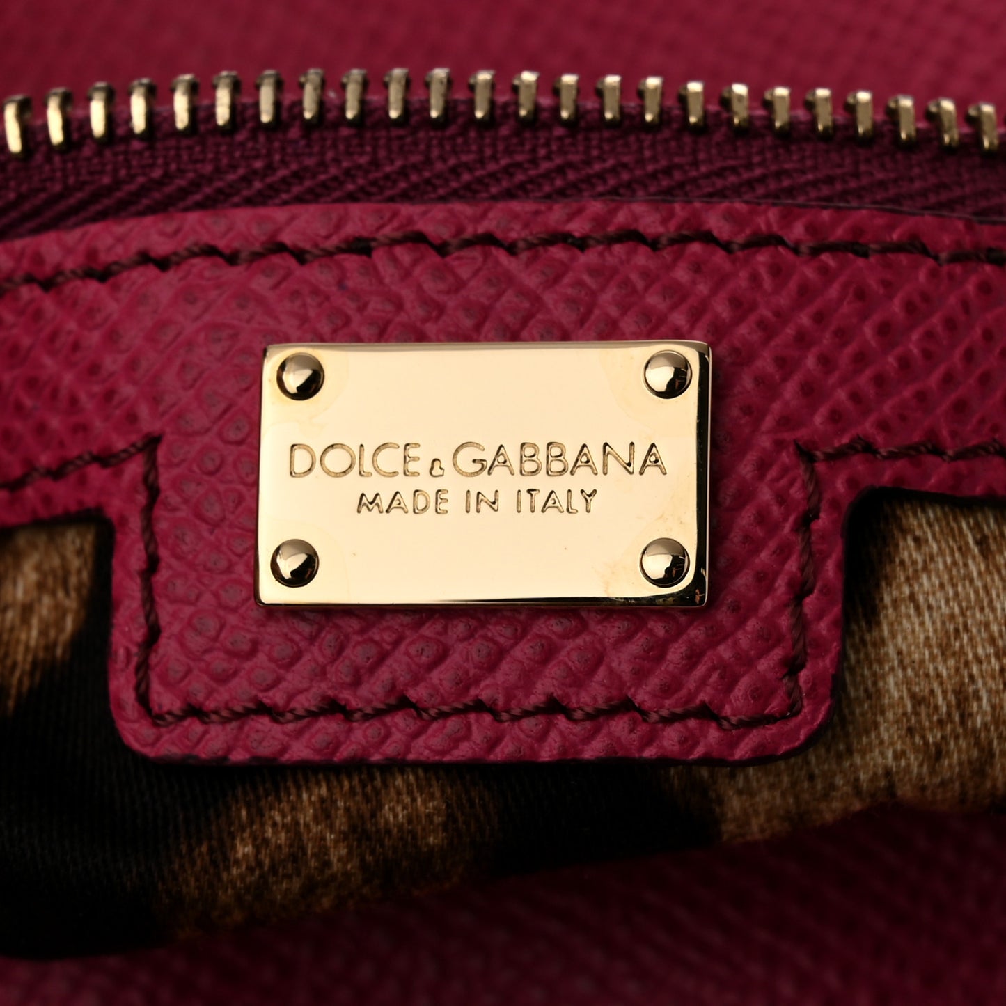 Dauphine Large Bi-Color Miss Sicily Satchel Fuchsia Red