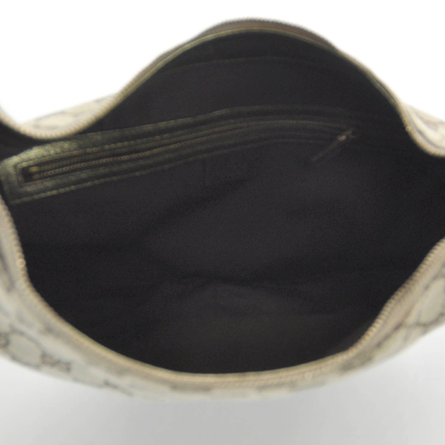 Gucci Monogram Bamboo Ring Hobo Metallic 5 of 8