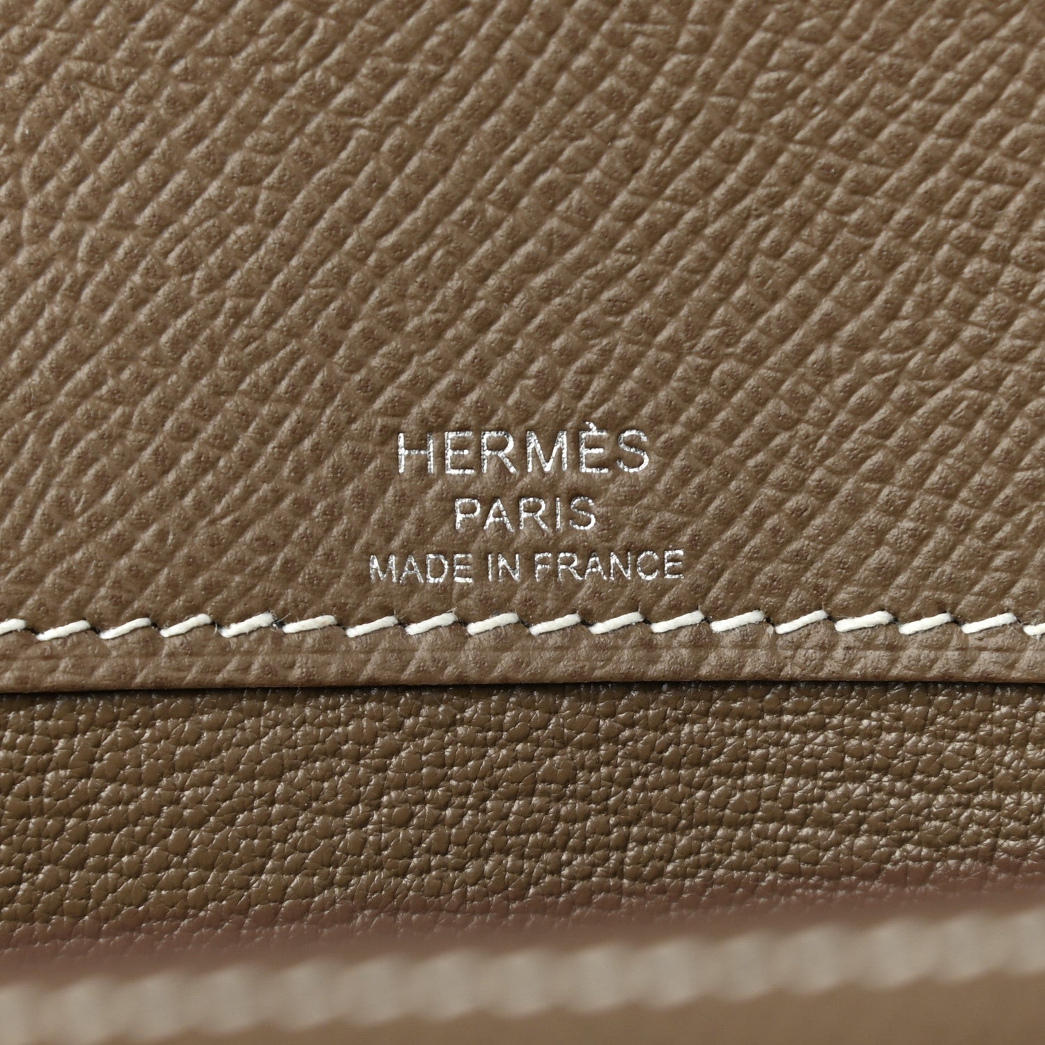 Hermes Epsom Kelly Depeches 25 Pouch Etoupe 6 of 7