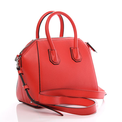 Givenchy Sugar Goatskin Mini Antigona Medium Red 2 of 10