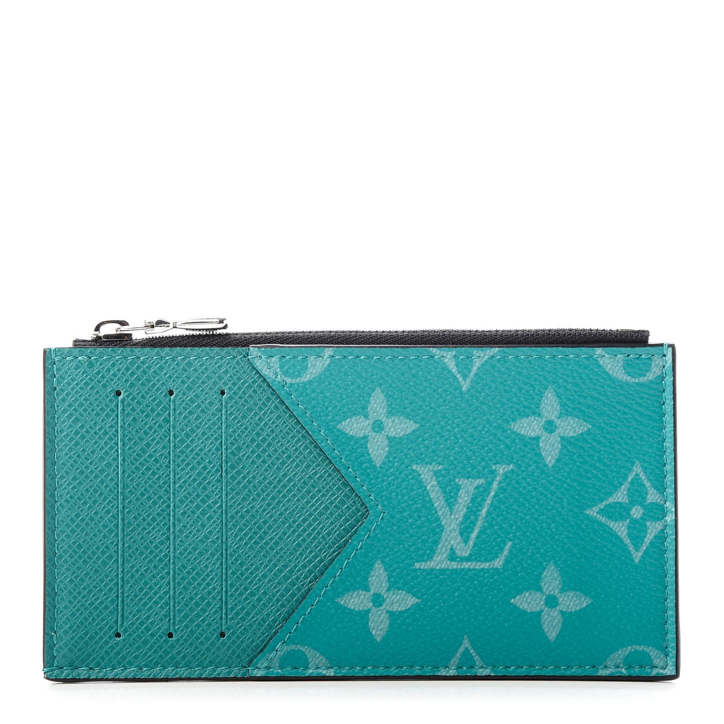 Monogram Taiga Coin Card Holder Green