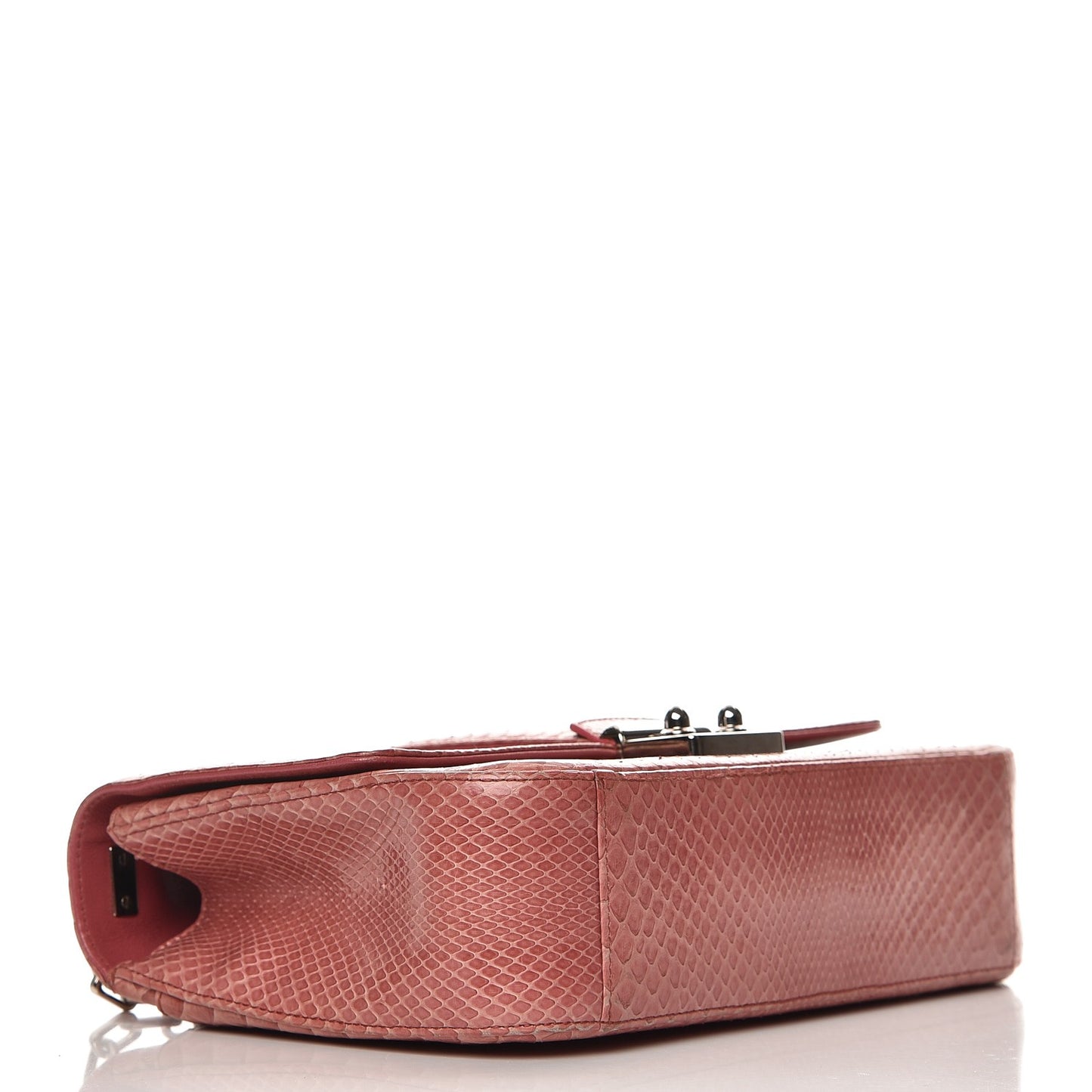 Shiny Python Medium Miss Dior Flap Rose Jaipur