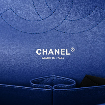 Chanel Patent Quilted Jumbo Double Flap Blue 5 of 9