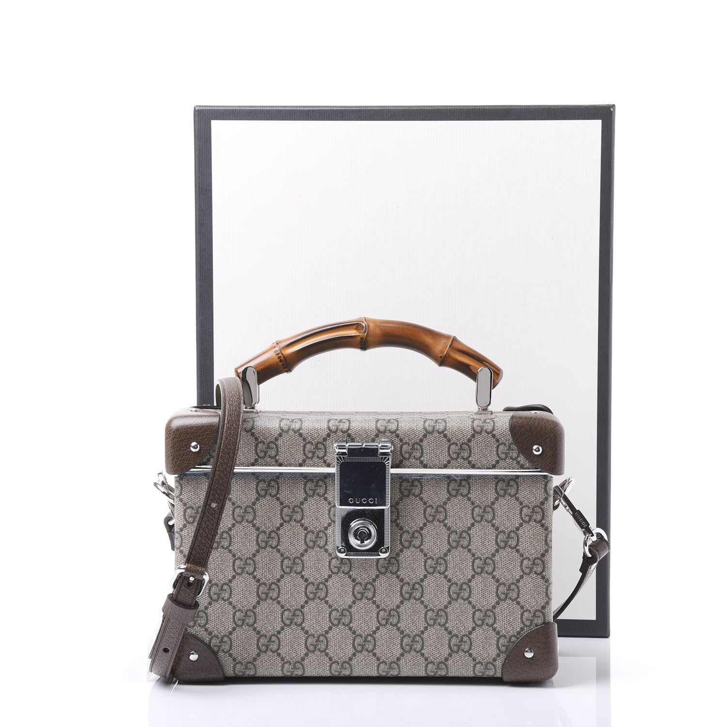 Gucci GG Supreme Monogram Globe-Trotter Beauty Case Brown 9 of 9