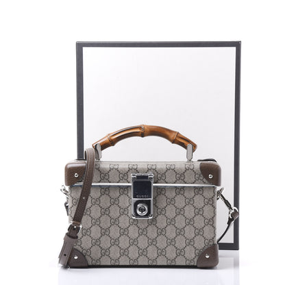 Gucci GG Supreme Monogram Globe-Trotter Beauty Case Brown 9 of 9