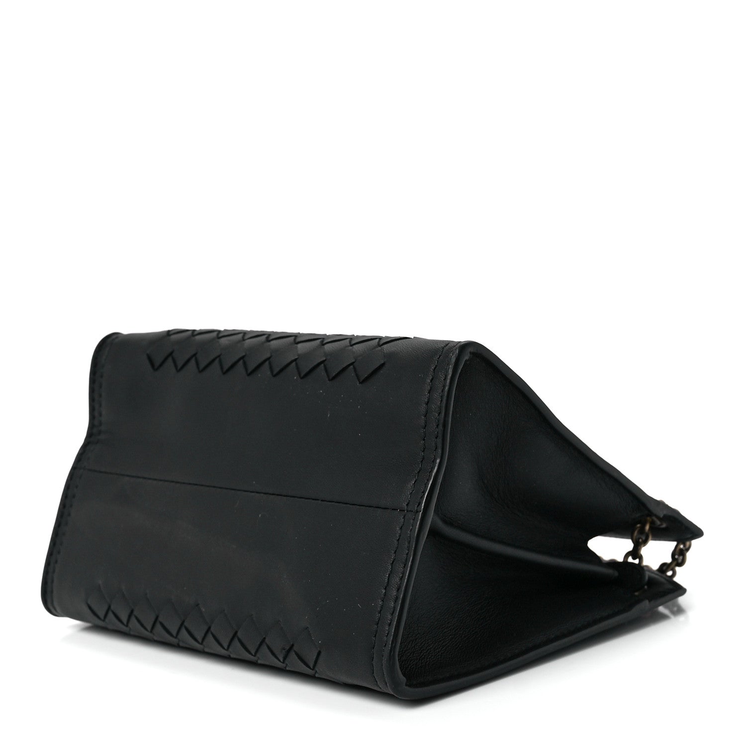 Bottega Veneta Nappa Intrecciato Chain Crossbody Black 10 of 12