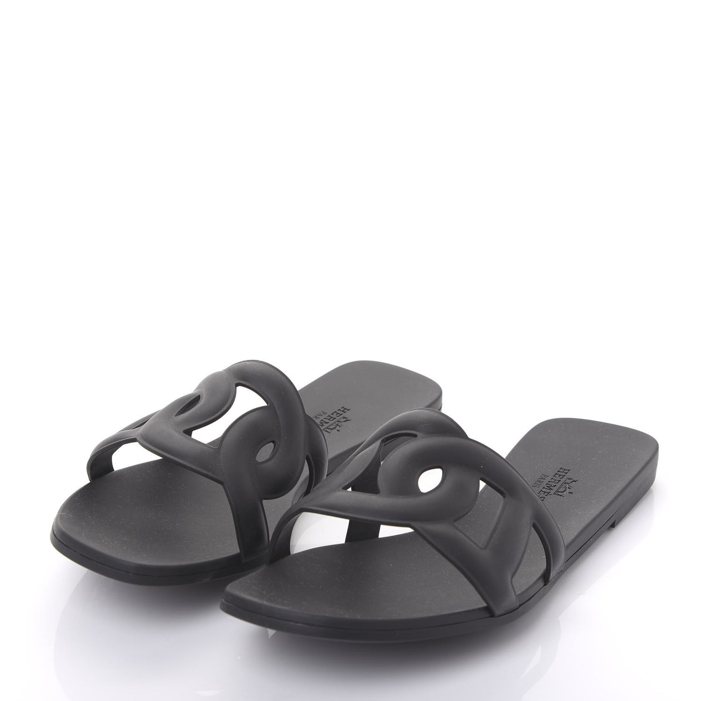 Rubber Aloha Sandals 38 Black