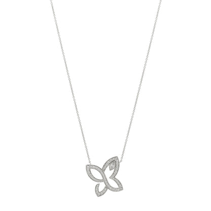 Harry Winston Platinum Diamond Infinite Lily Cluster Pendant Necklace 1 of 6