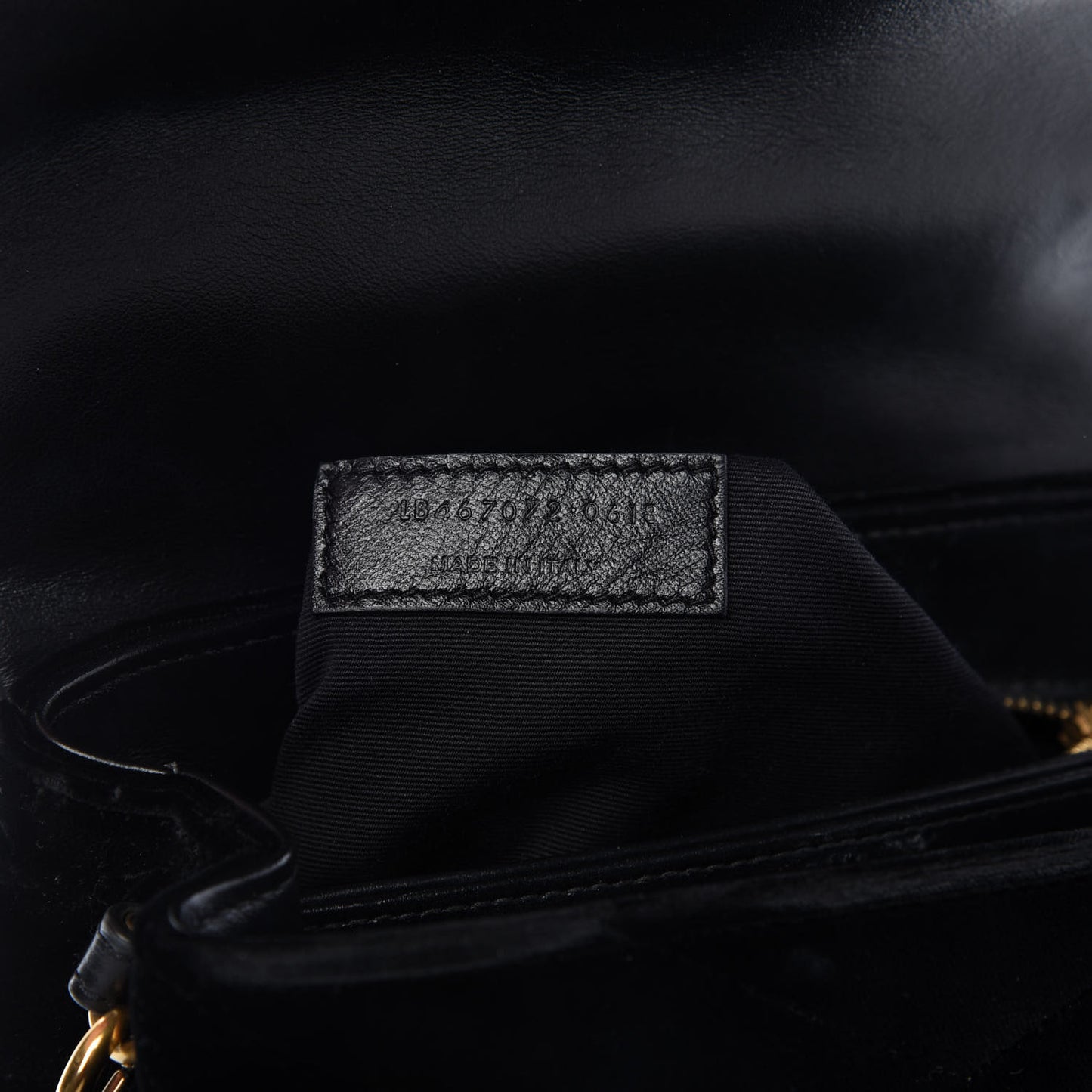 Velvet Y Quilted Monogram Toy Loulou Chain Satchel French Black