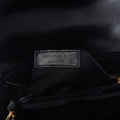 Saint Laurent Velvet Y Quilted Monogram Toy Loulou Chain Satchel French Black 9 of 10