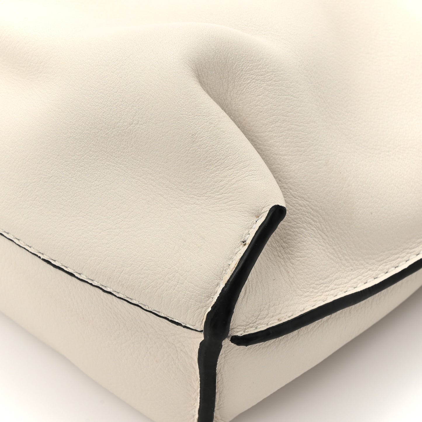 Calfskin Mini Flamenco Knot Clutch Angora