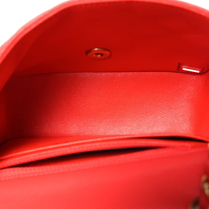 Chanel Lambskin Quilted Mini Square Flap Red 5 of 11