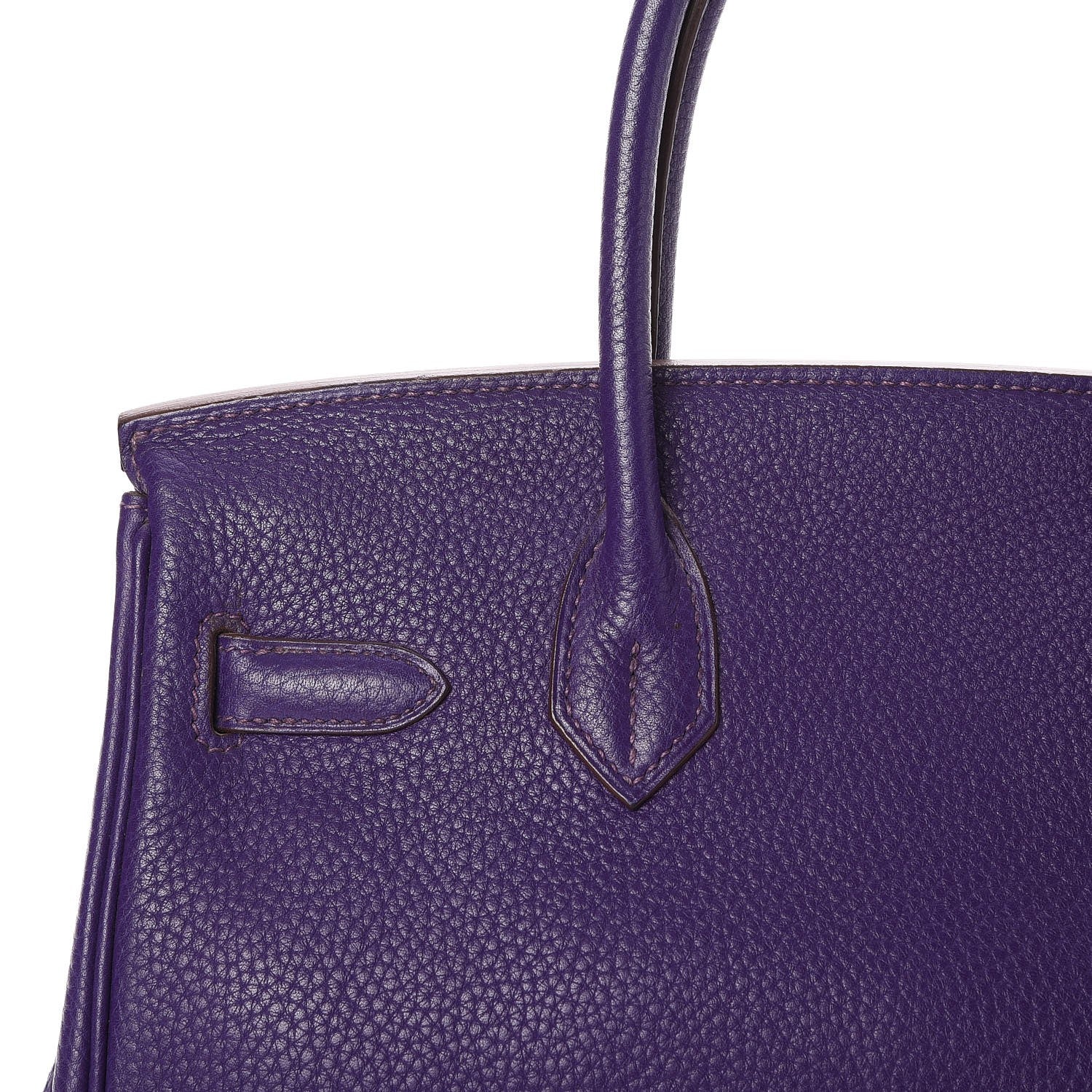Hermes Taurillon Clemence Birkin 30 Iris 24 of 33