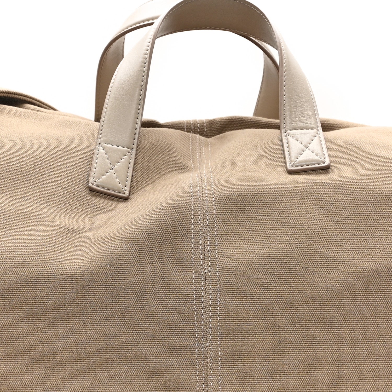 Jacquemus Canvas Le Sac A Linge Duffle Bag Beige 1695157