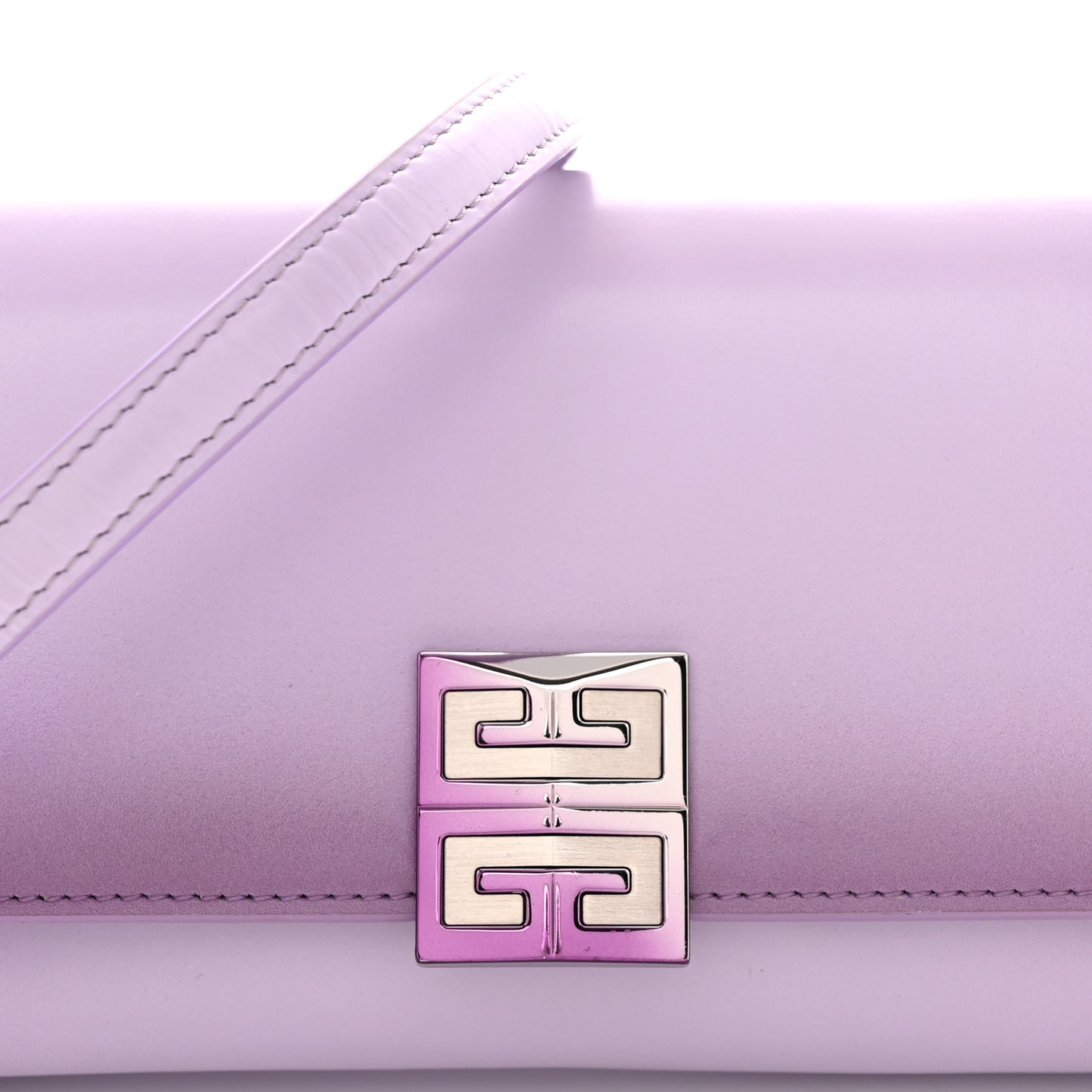 Box Calfskin Gradient Effect 4G Wallet on Chain Mauve