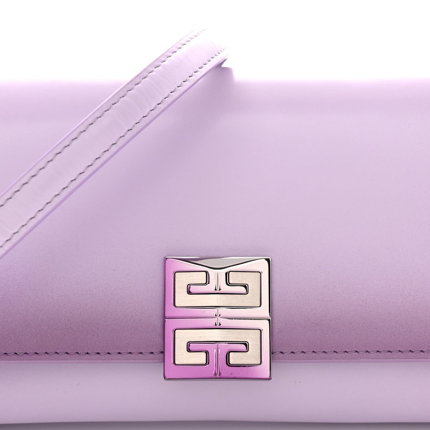 Givenchy Box Calfskin Gradient Effect 4G Wallet on Chain Mauve 8 of 11