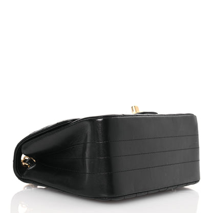 Chanel Lambskin Chevron Quilted Mini Square Flap Black 4 of 13