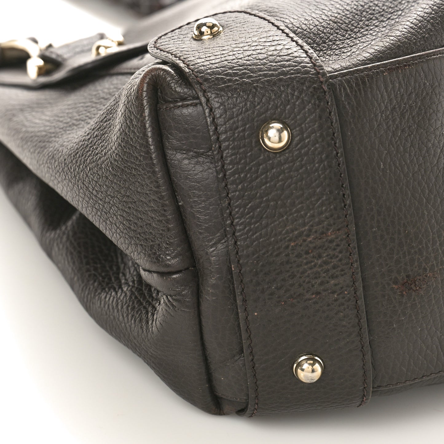 Calfskin Medium Pelham Shoulder Bag Dark Brown