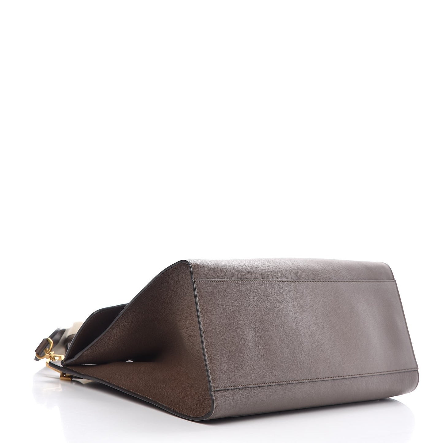 Textured Calfskin Web Crystal Butterfly Stripe Large Totem Top Handle Bag New Acero