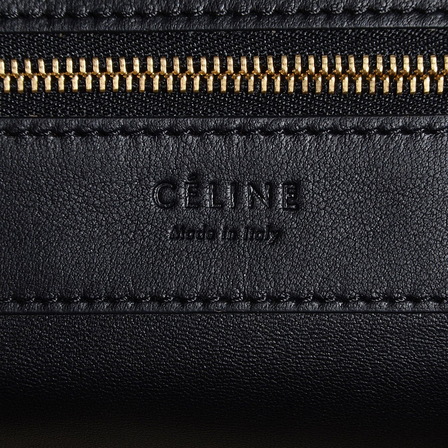 Celine Lambskin Vertical Bi-Color Coeur Cabas Black White 6 of 9