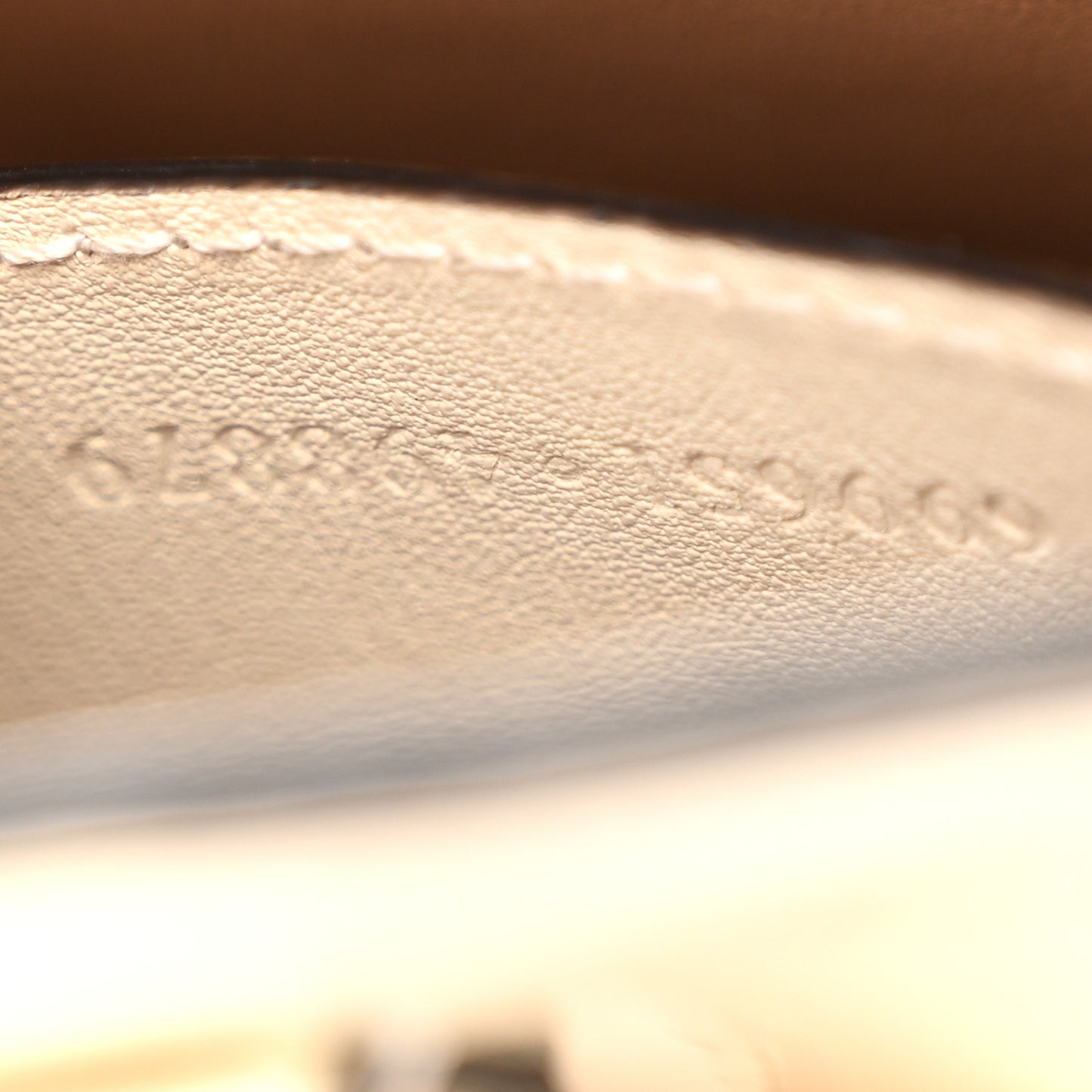 Patent Mini Jackie 1961 Crystal Hobo Mystic White