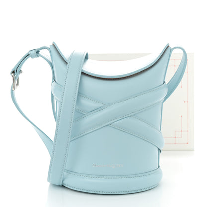 Alexander McQueen Calfskin Mini Curve Bucket Bag Pale Blue 12 of 12