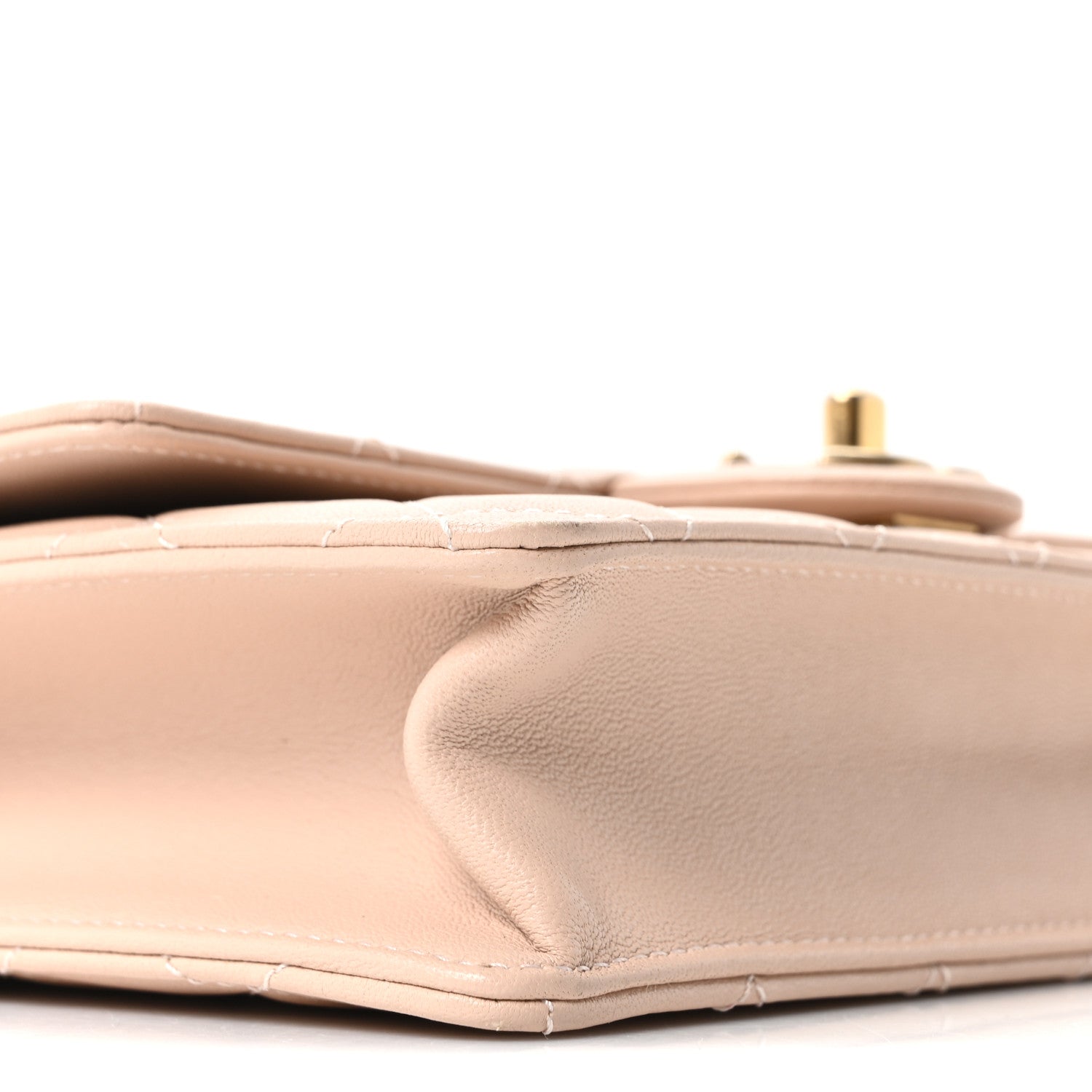 Chanel Goatskin Quilted Small Chic Pearls Flap Beige 17 of 19