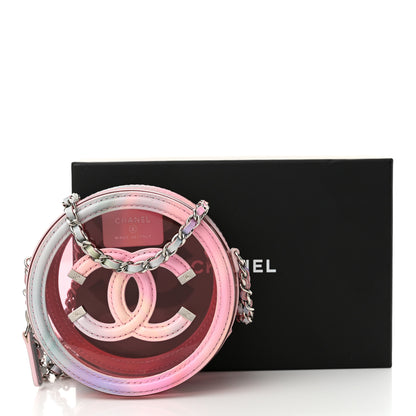 Chanel PVC Lambskin Filigree Round Clutch With Chain Pink 12 of 12