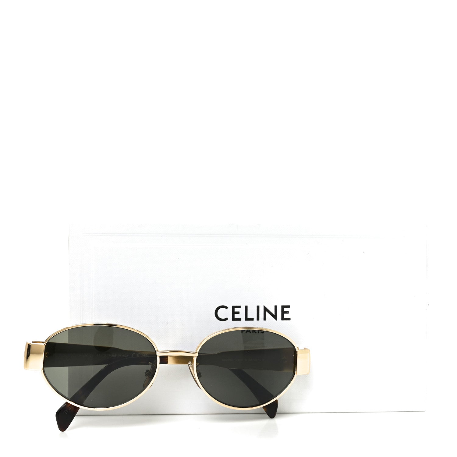 Celine Metal Triomphe 01 Sunglasses CL40235U Gold Green 7 of 7