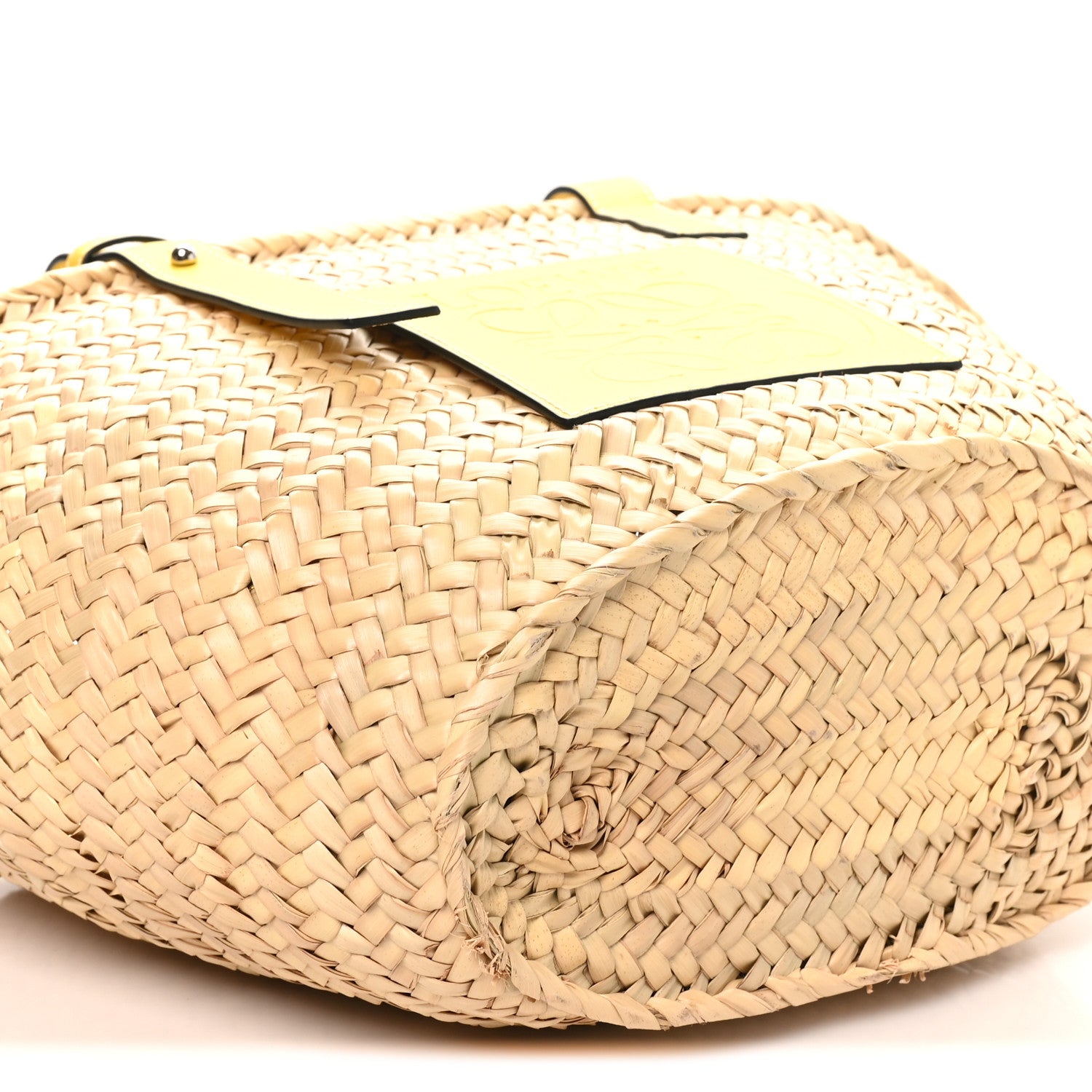 Loewe Raffia Medium Basket Tote Bag Natural Tan 8 of 9