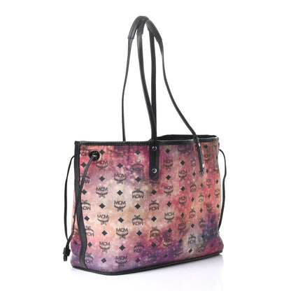 MCM Metallic Galaxy Visetos Medium Project Reversible Shopper Tote Black Multicolor 6 of 9