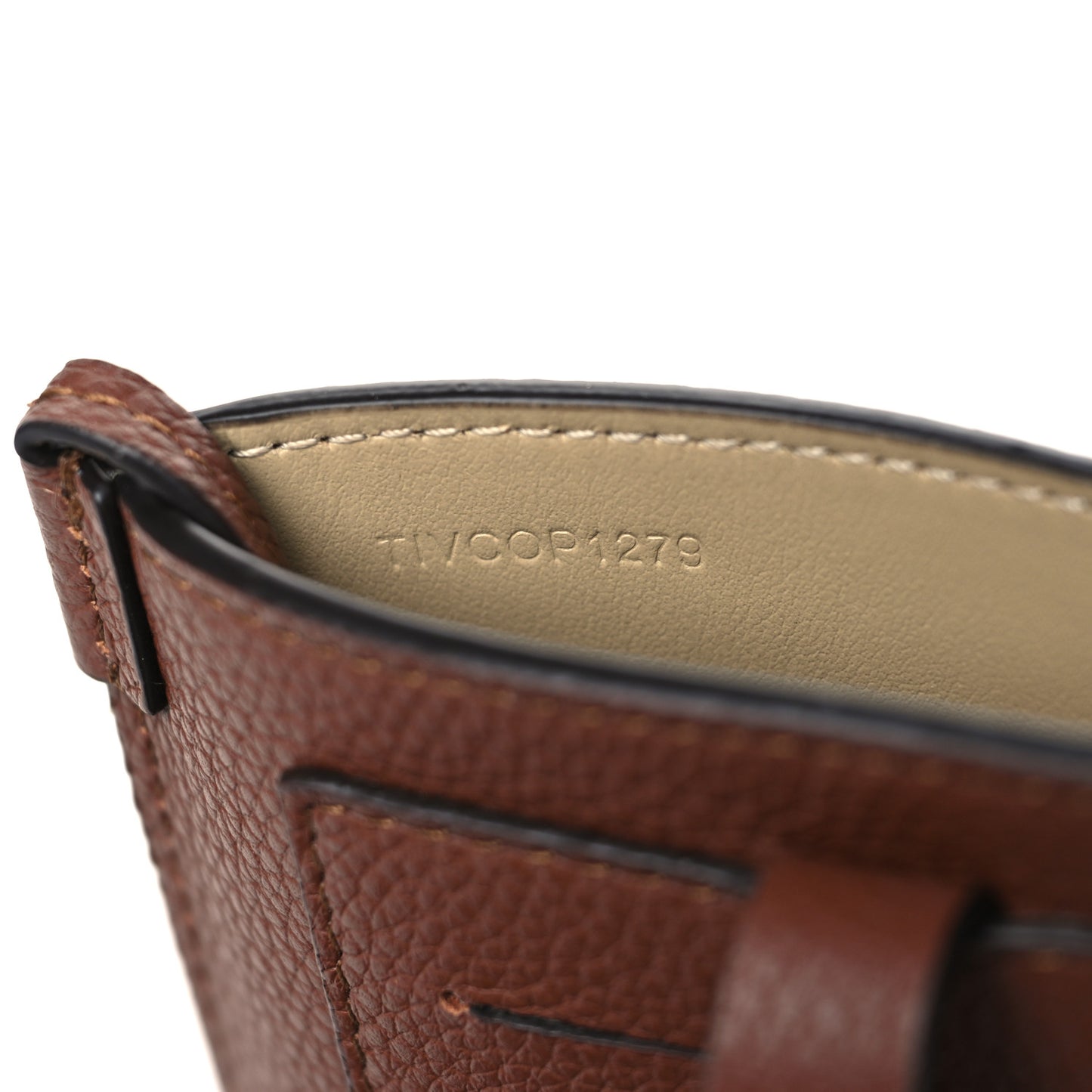 Calfskin Anne Phone Case With Strap Brown