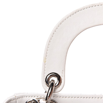 Christian Dior Lambskin Cannage Mini Lady Dior White 15 of 15