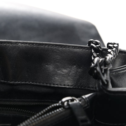 Saint Laurent Calfskin Y Quilted Monogram Medium Loulou Chain Satchel Black 13 of 15