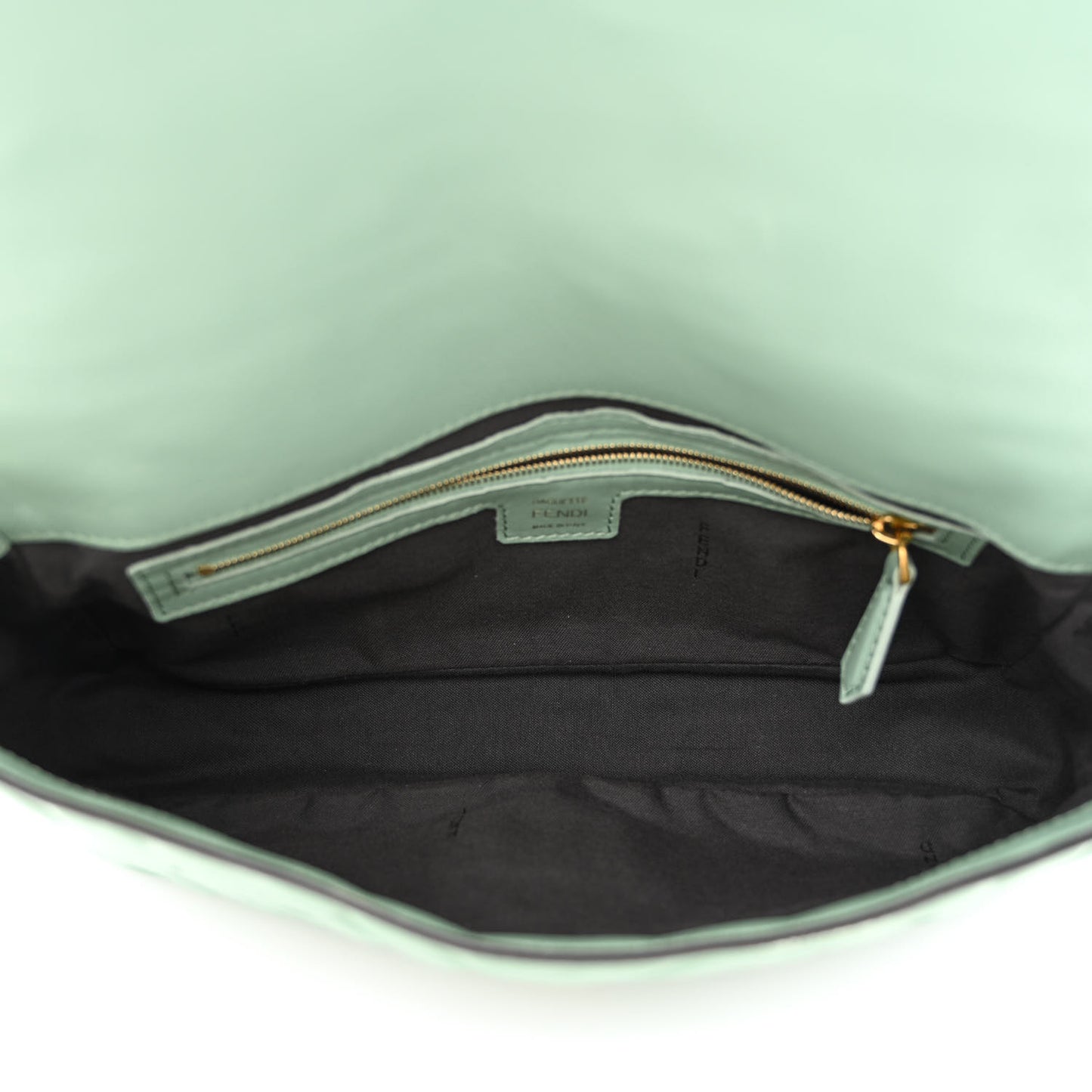 Nappa FF 1974 Embossed Baguette Menta