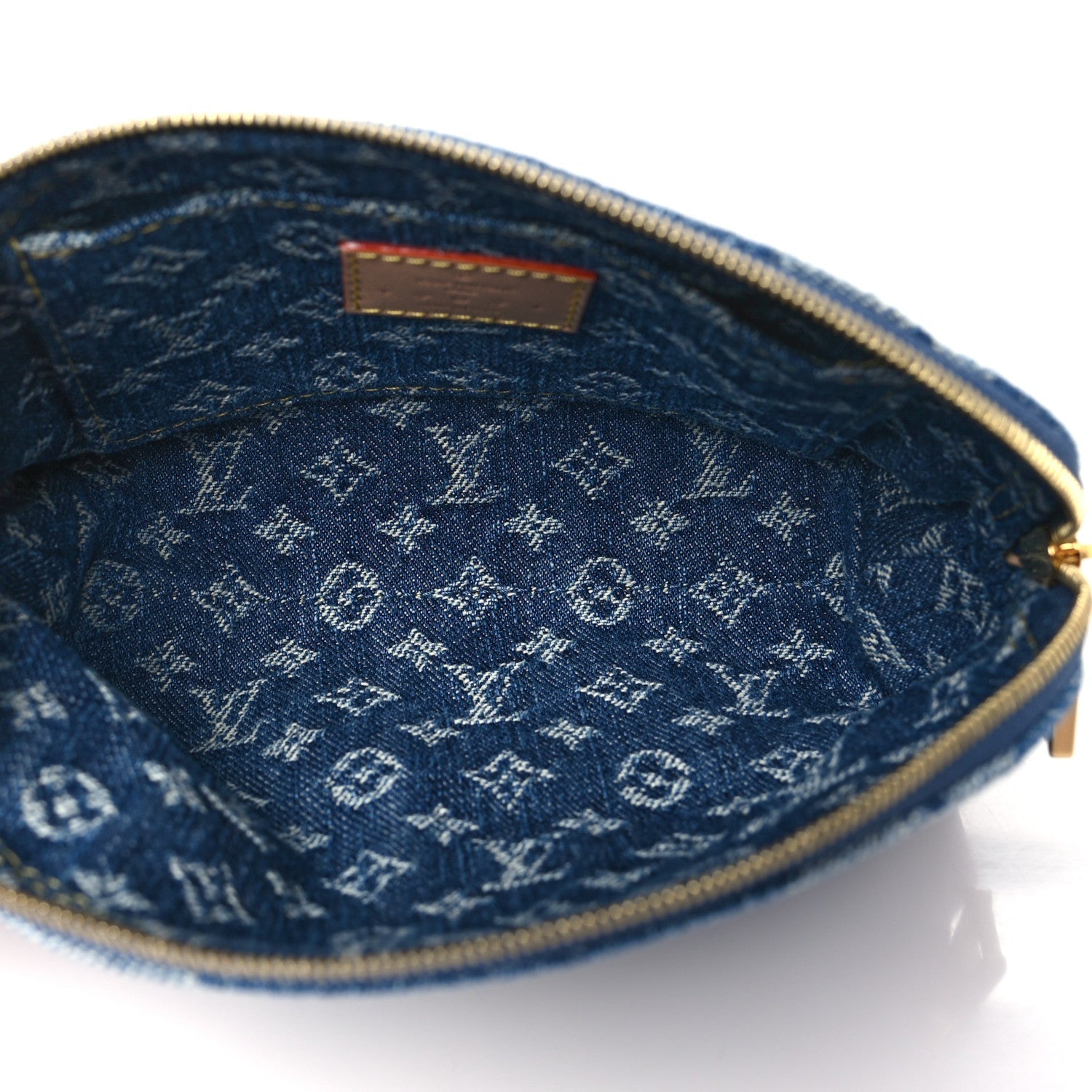 Louis Vuitton Denim Giant Monogram Pochette Cosmetique PM Denim Blue 4 of 7
