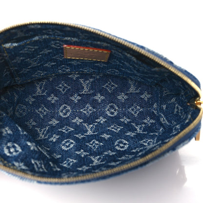 Louis Vuitton Denim Giant Monogram Pochette Cosmetique PM Denim Blue 4 of 7
