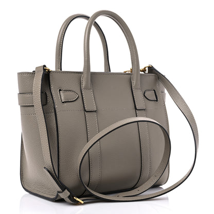 Mulberry Small Classic Grain Mini Zipped Bayswater Solid Grey 2 of 10