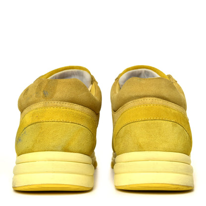 Chanel Suede Calfskin CC Sneakers 39.5 Yellow 5 of 9