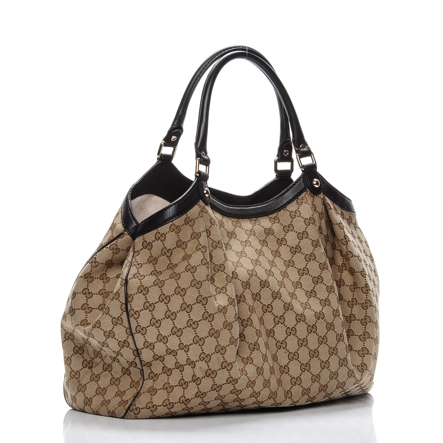 Gucci Monogram Large Sukey Tote Dark Brown 3 of 14